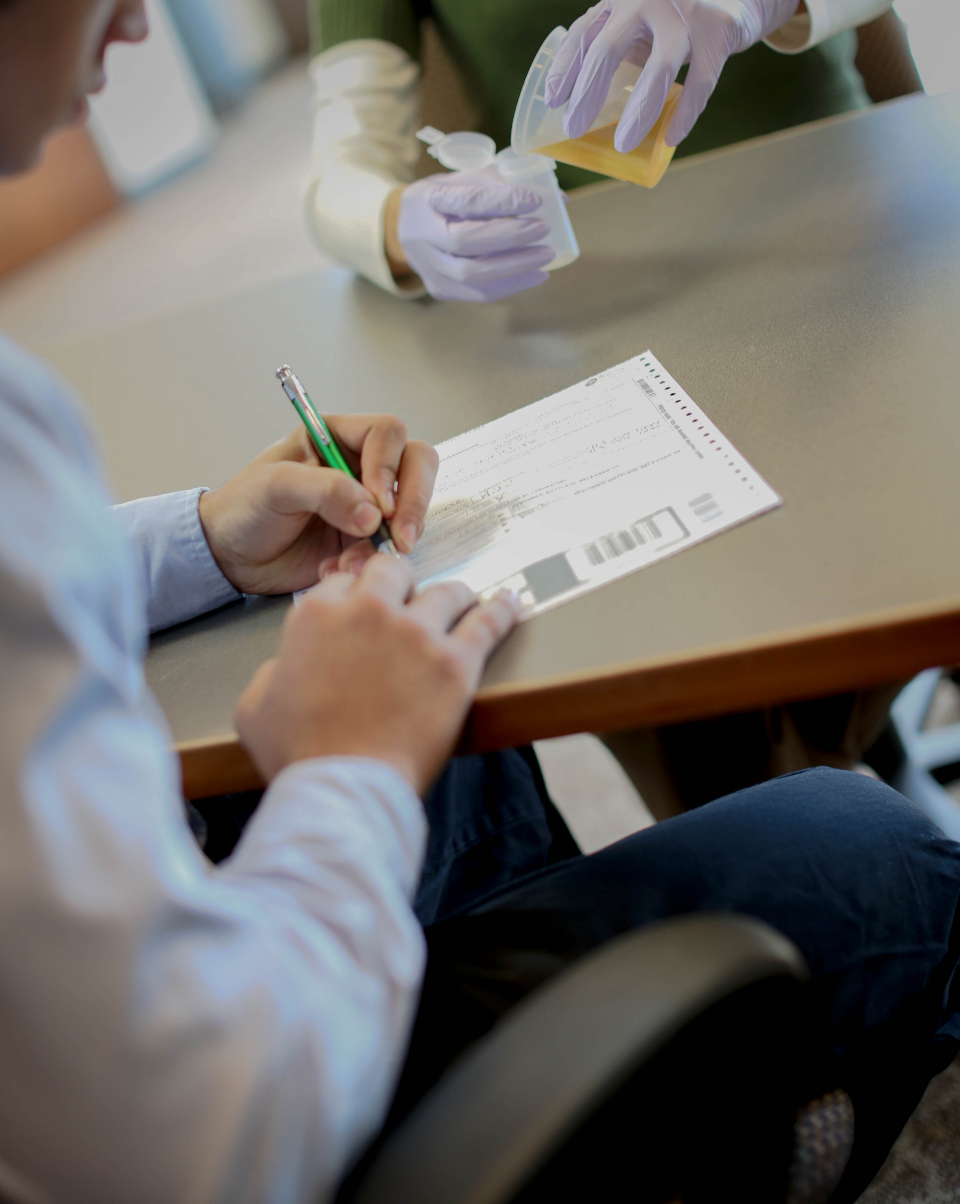 urine-drug-test-paperwork